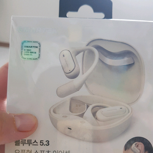 스마텍 무선 오픈형 블루투스 이어폰 베이지