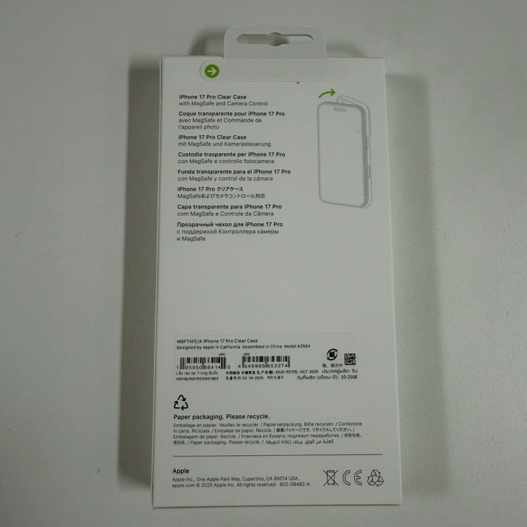 (미개봉) 아이폰17 Pro 애플 정품 투명 클리어 케이스--2