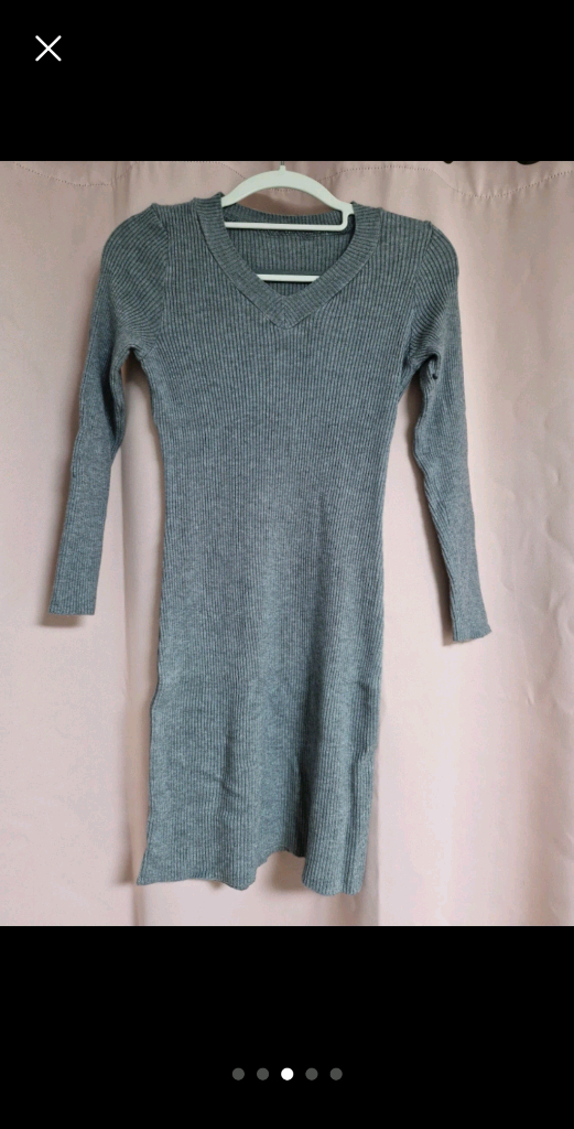 신축성좋은 니트 원피스.새옷--2
