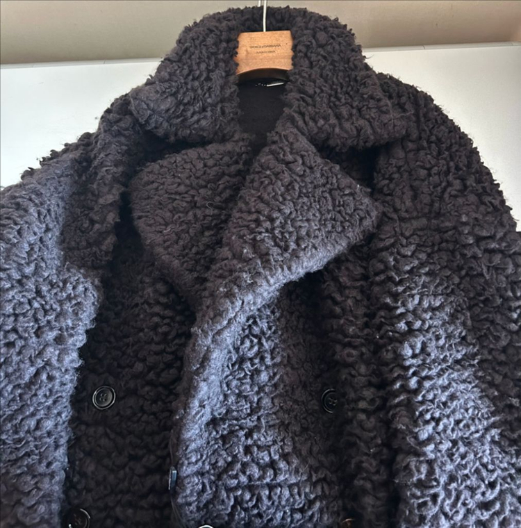 돌체앤가바나 캐시미어 테디 코트 이미지