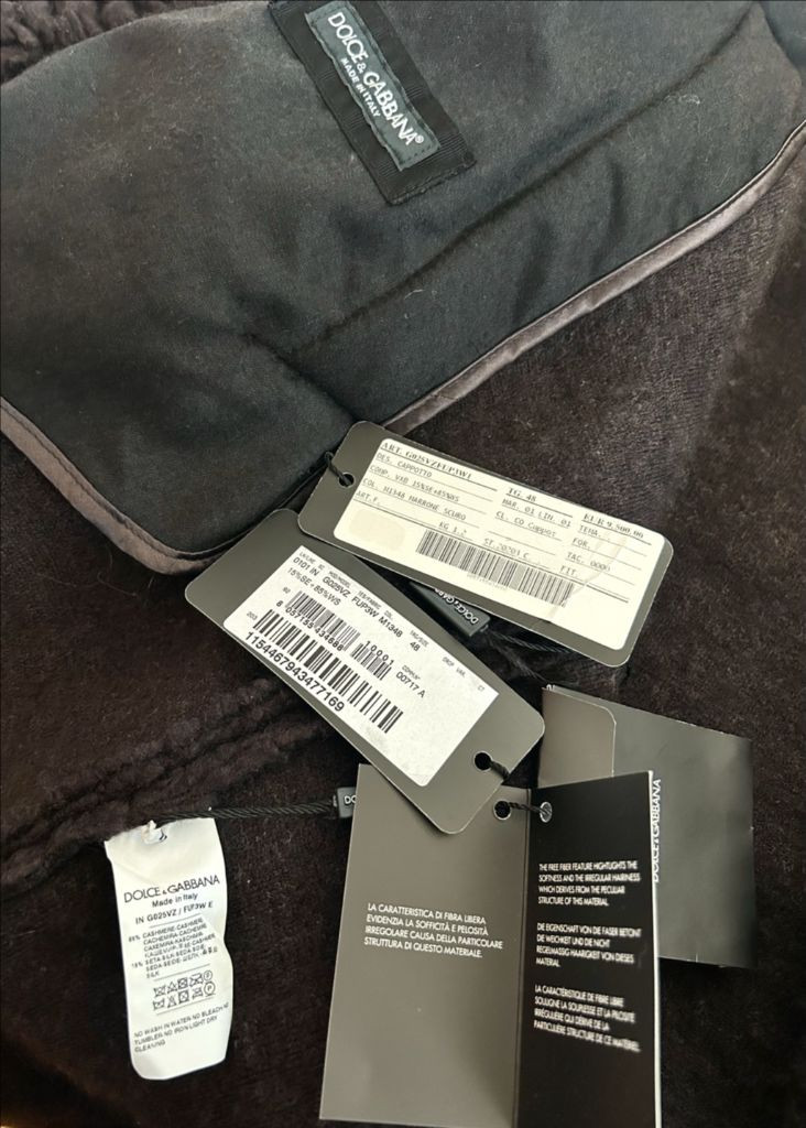 돌체앤가바나 캐시미어 테디 코트 이미지