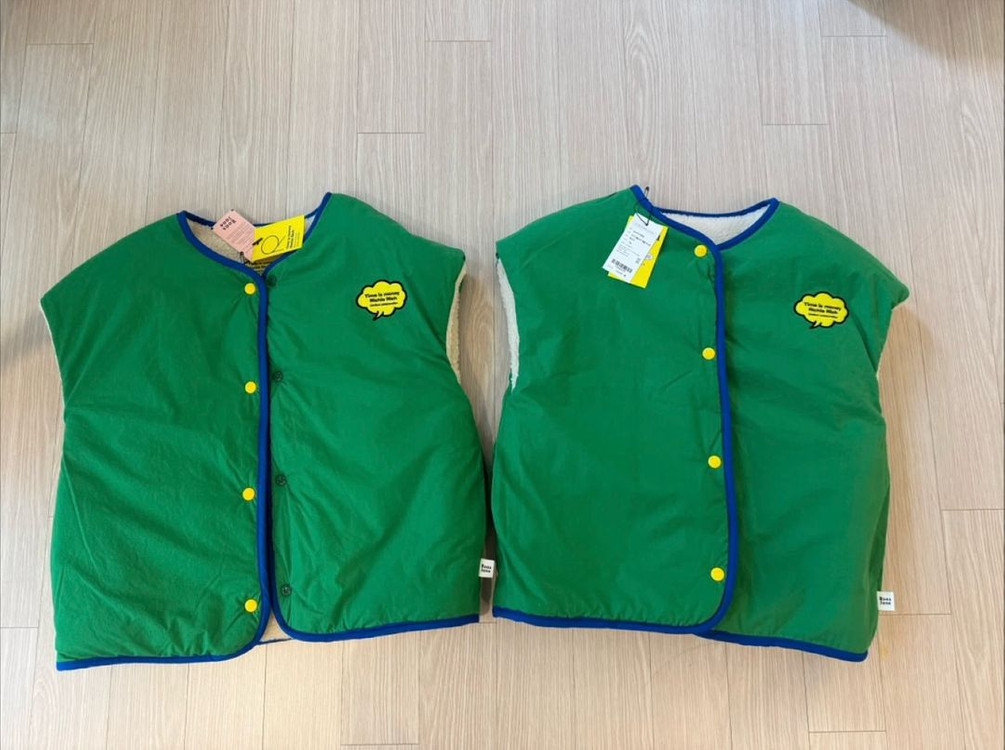 로아앤제인) 리버시블 양면 조끼 145 새제품 일괄(택포) 하나가격도 안해요 ㅠ--2