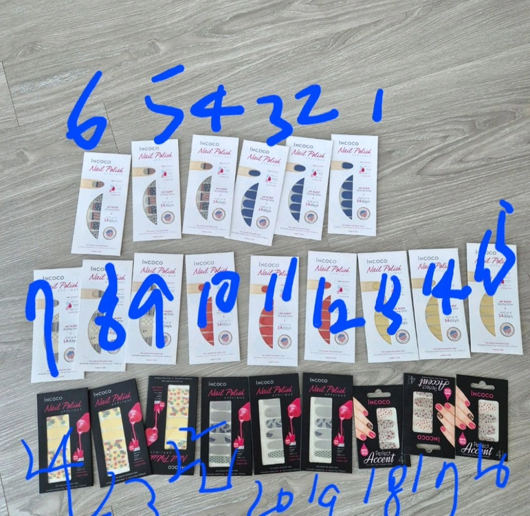 초특가 인코코 네일 패디 스티커 24장 이미지