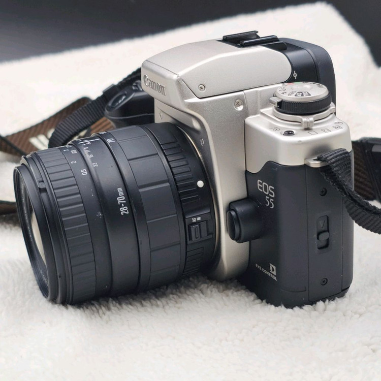 캐논 EOS 55 필름카메라 시그마 28-70mm 렌즈 필카 SLR--4