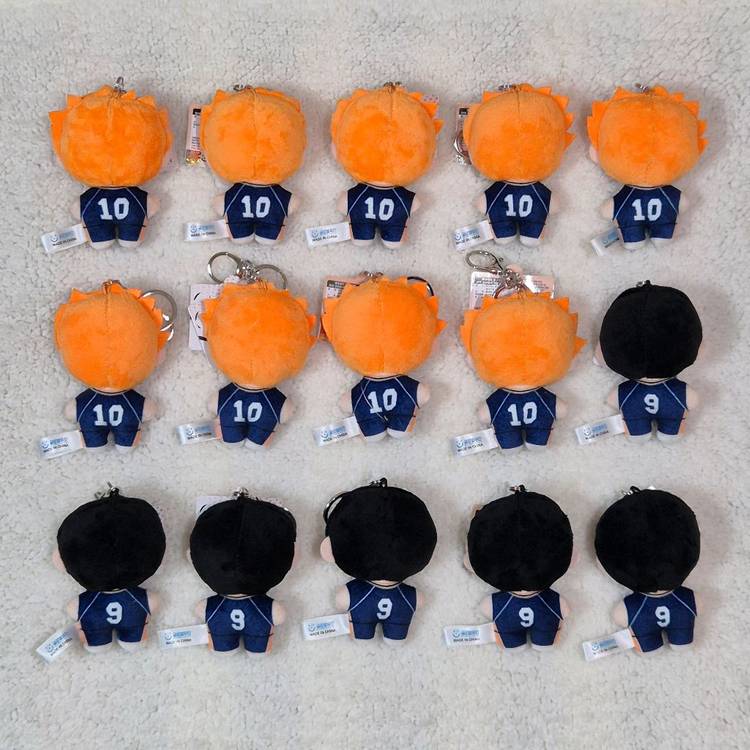 하이큐 카게야마 토비오 히나타 소요 누이 인형 공굿 가방고리 키링 백참 배구--1