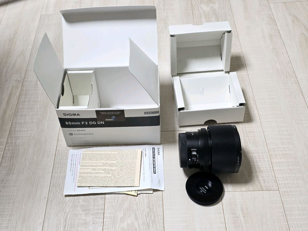 시그마 65mm f2 dg dn 소니 FE 마운트 e마운트 렌즈 65.2 풀박스--2