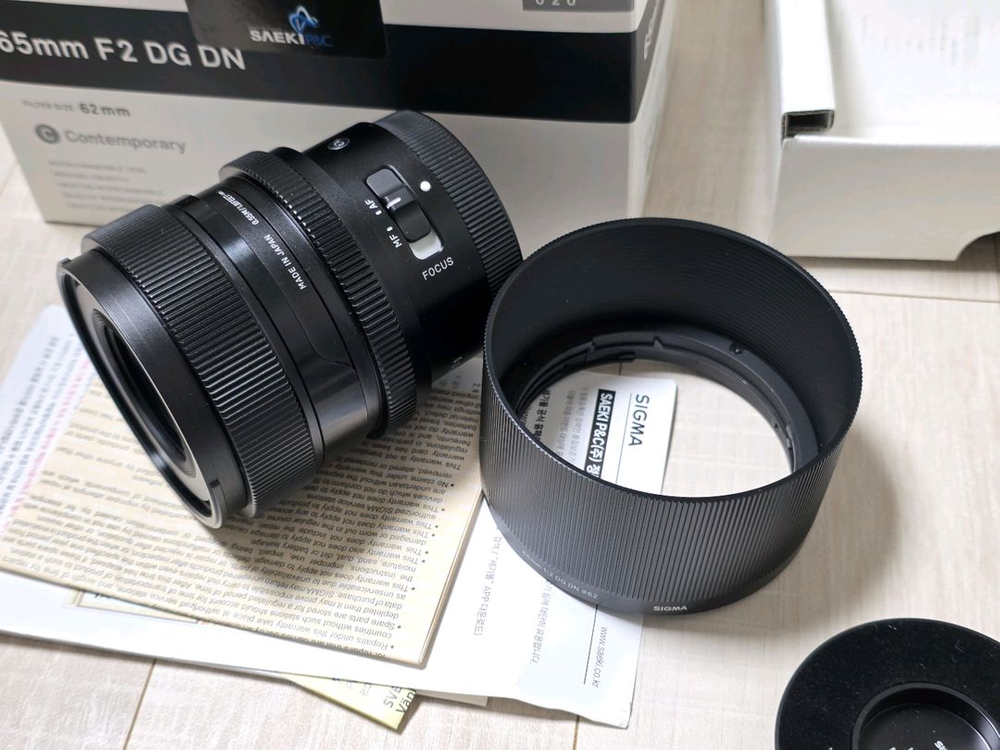 시그마 65mm f2 dg dn 소니 FE 마운트 e마운트 렌즈 65.2 풀박스--4