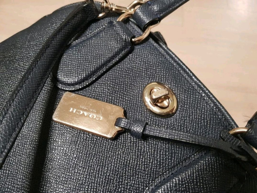 코치 금장턴락장식 사첼 3way백--5