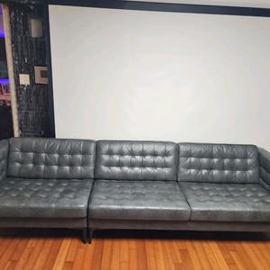 까사미아 4인용 가죽 소파(배송비 포함) 이미지