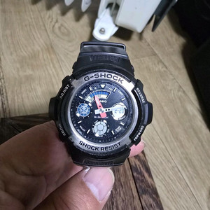 카시오 지샥 AW-590검정색 손목시계