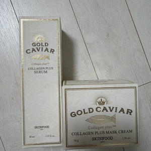 스킨푸드 골드캐비어 세럼+크림 일괄