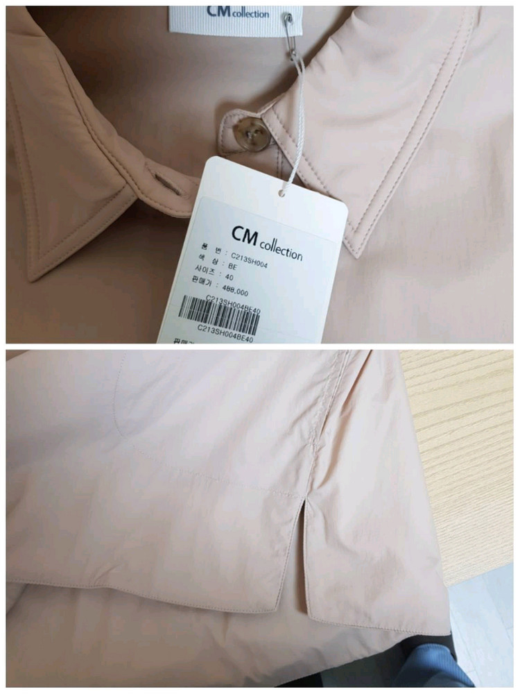 [CM collection]정품 패딩남방 새상품(77까지/현재19만원)--5