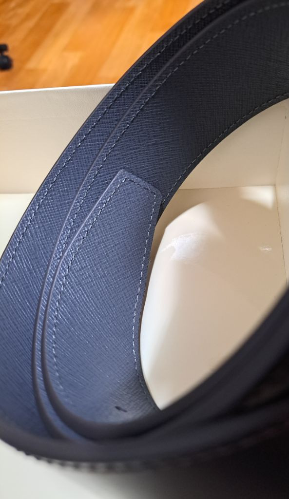 독일 명품 MONTBLANC 몽블랑 골드 리버서블 벨트--3