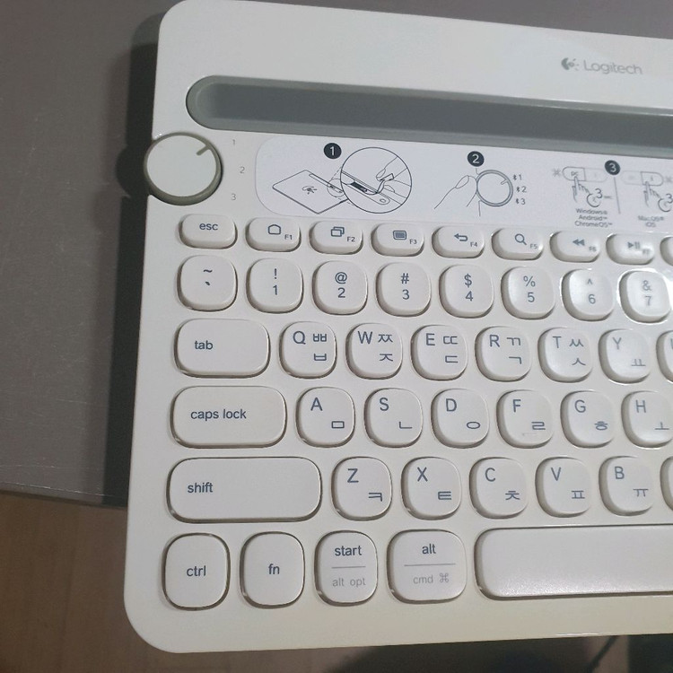 잘작동 로지텍 k480 키보드 모바일 PC 노트북 태블릿 무선키보드--2