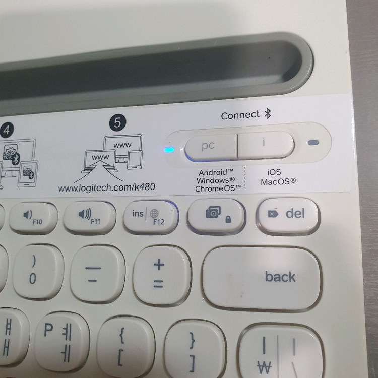 잘작동 로지텍 k480 키보드 모바일 PC 노트북 태블릿 무선키보드--3