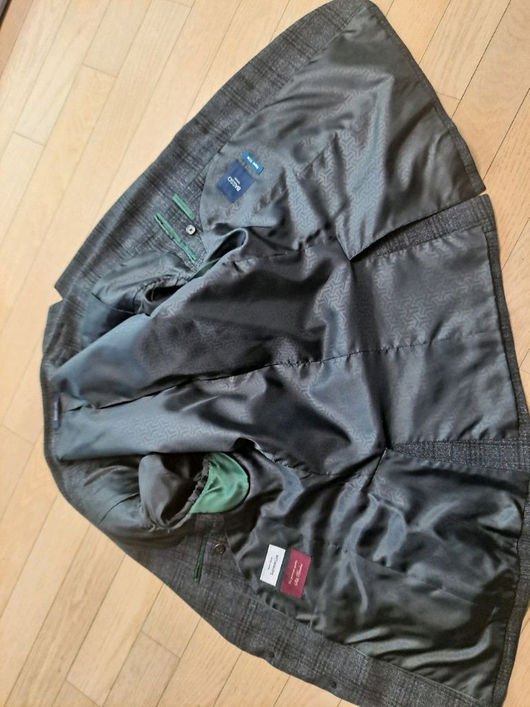 바쏘 옴므 남성 정장 체크무늬 상하의 세트--5