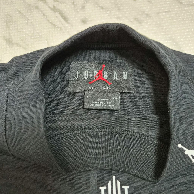 조던 X 트로피 롬 숏 슬리브 탑 블랙 S--3