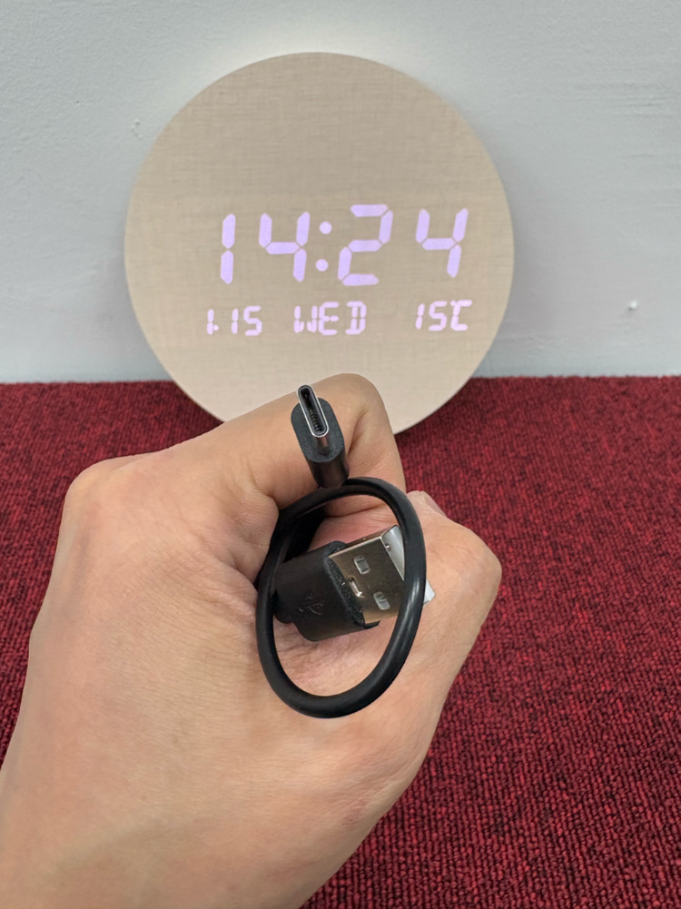 원형 디지털 LED시계--3