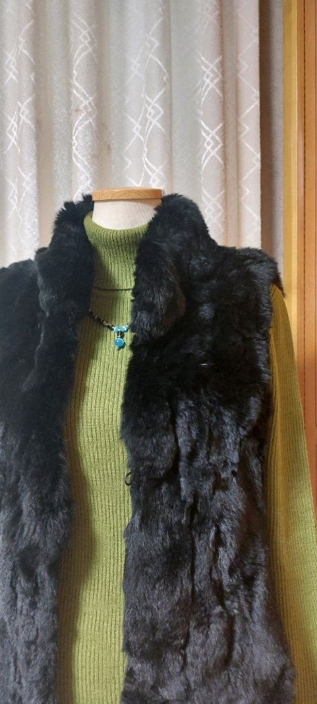 PREM by IT MICHA 블랙 퍼 베스트 55--1