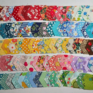 퀼트 원단 핵사곤 스템프 1.6cm 130장