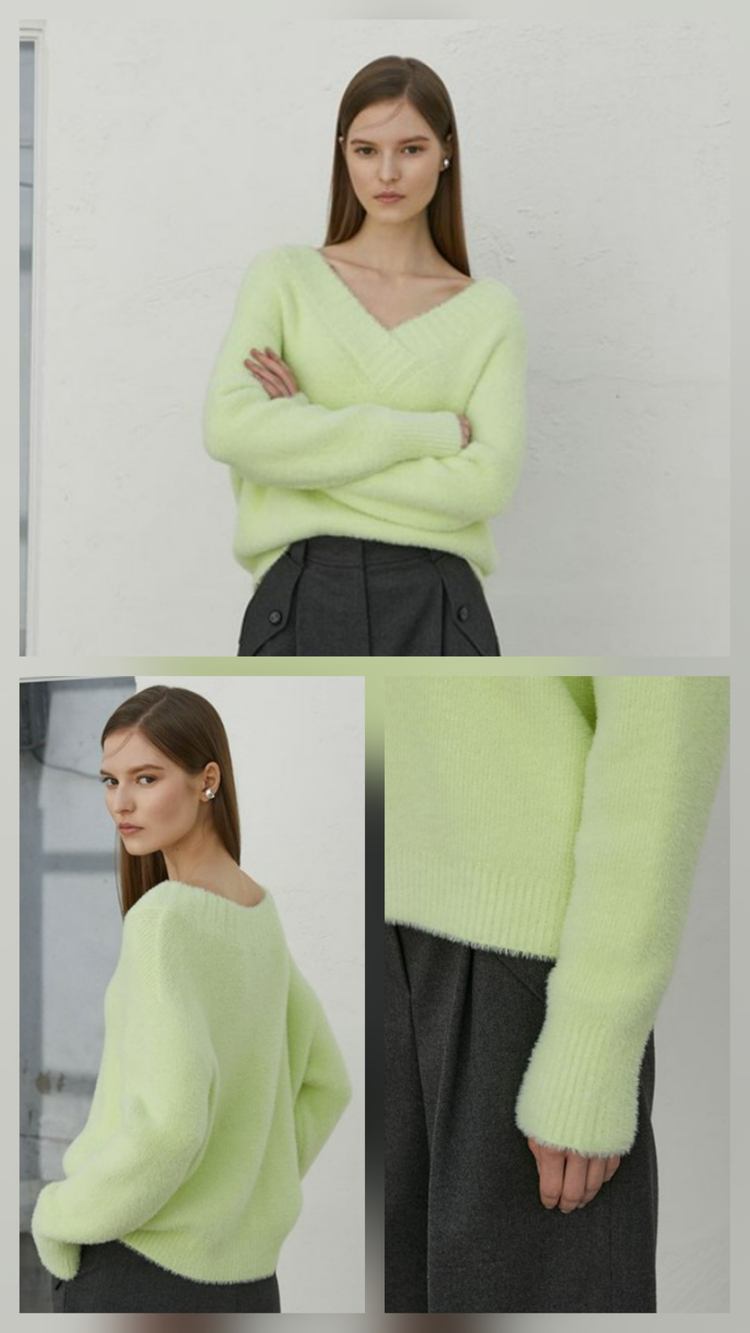 에고이스트 egoist 화사한 루즈핏 니트 프리사이즈--1