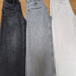 자라 키즈 와이드핏 청바지 3벌 140