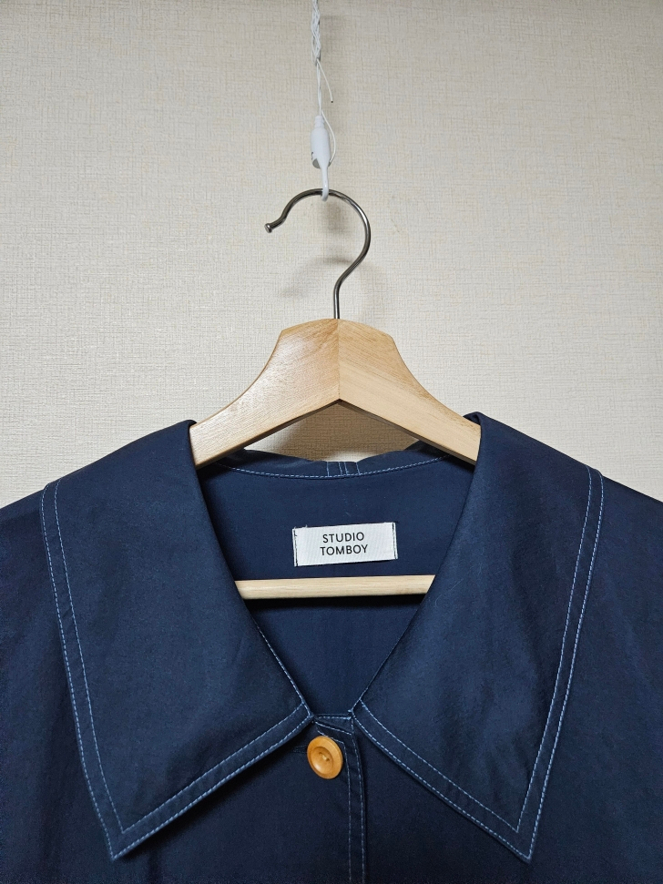 스튜디오 톰보이 스티치디테일 오버핏 셔츠 프리--3