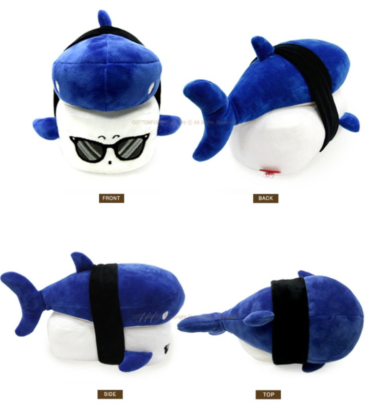 미사용 쵸바 상어군 26cm 상어 초밥 인형--4