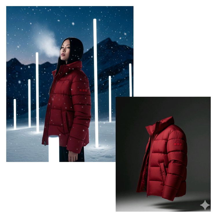 25FW 주력 페트레이 VERTANA 선미패딩 (희귀 레드/택 새상품)--8