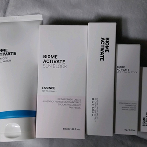 바이옴 액티베이트6종(에센스토너,폼클,선에센스,비비크림,멀티밤,모이스처 컬러립밤)