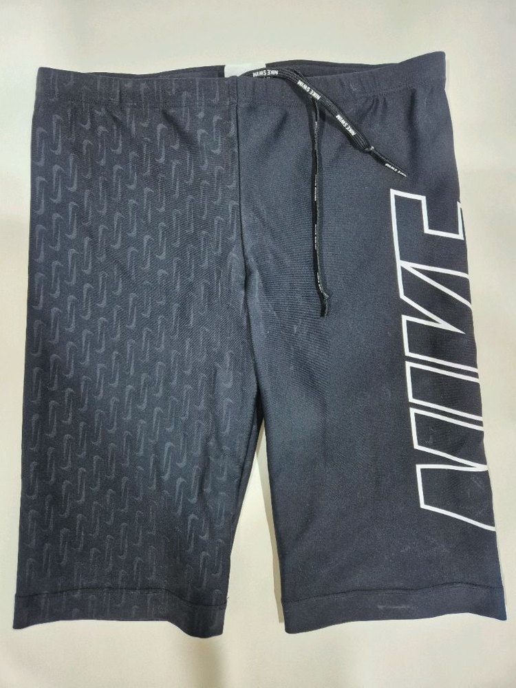 나이키 수영복 엠보싱 루즈 피트 재머 블랙 NESSF006-N001--2