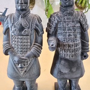 진시황릉 병마용 미니어처 조각상 2점 일괄 팝니다 (인테리어 소품)