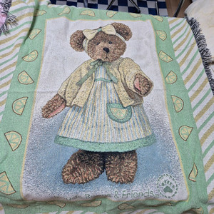 빈티지) 레몬 보이즈베어 빈티지 러그