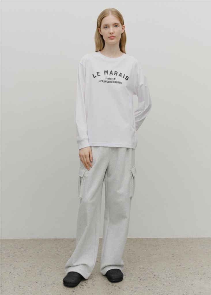 마리떼 프랑소와 저버 클래식 로고 카고 스웻팬츠 S 새상품--1