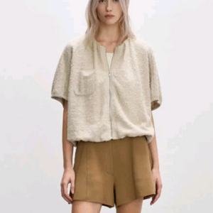 시스템24 글리터 부클레 집업 자켓