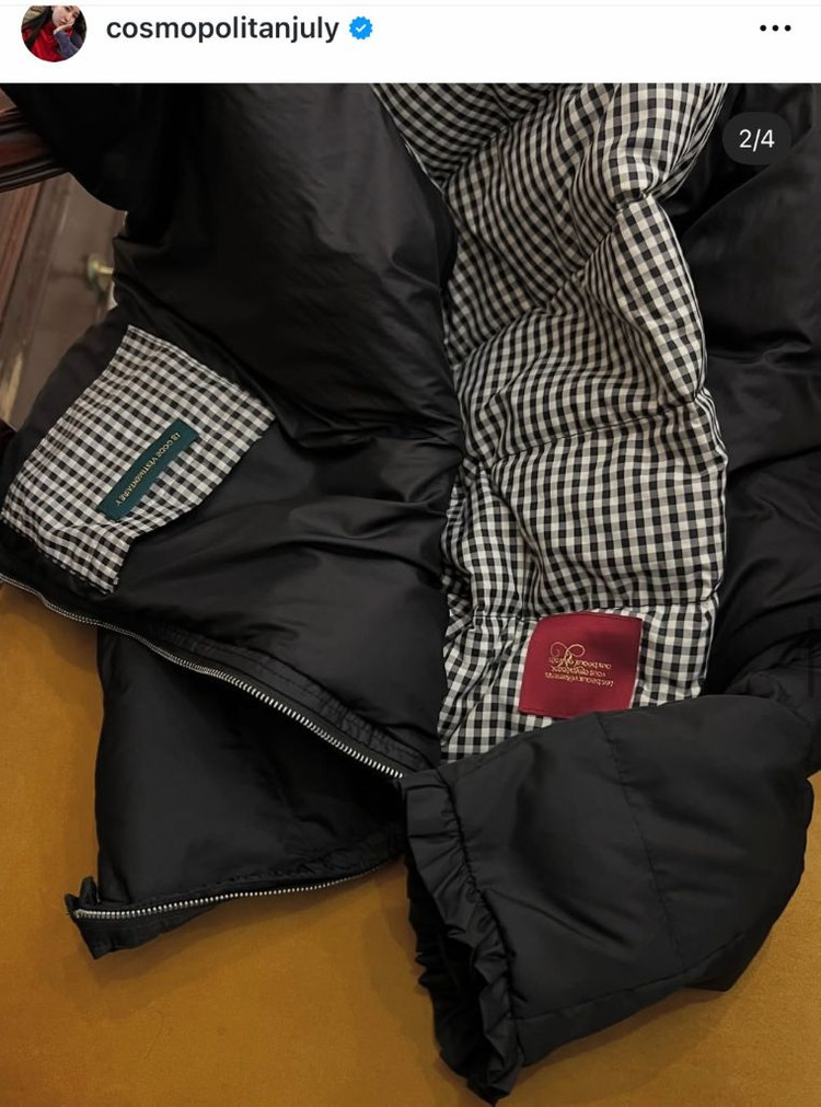 코스모폴리탄줄라이 보통의날 패딩28만착불(새상품컨디션)--1