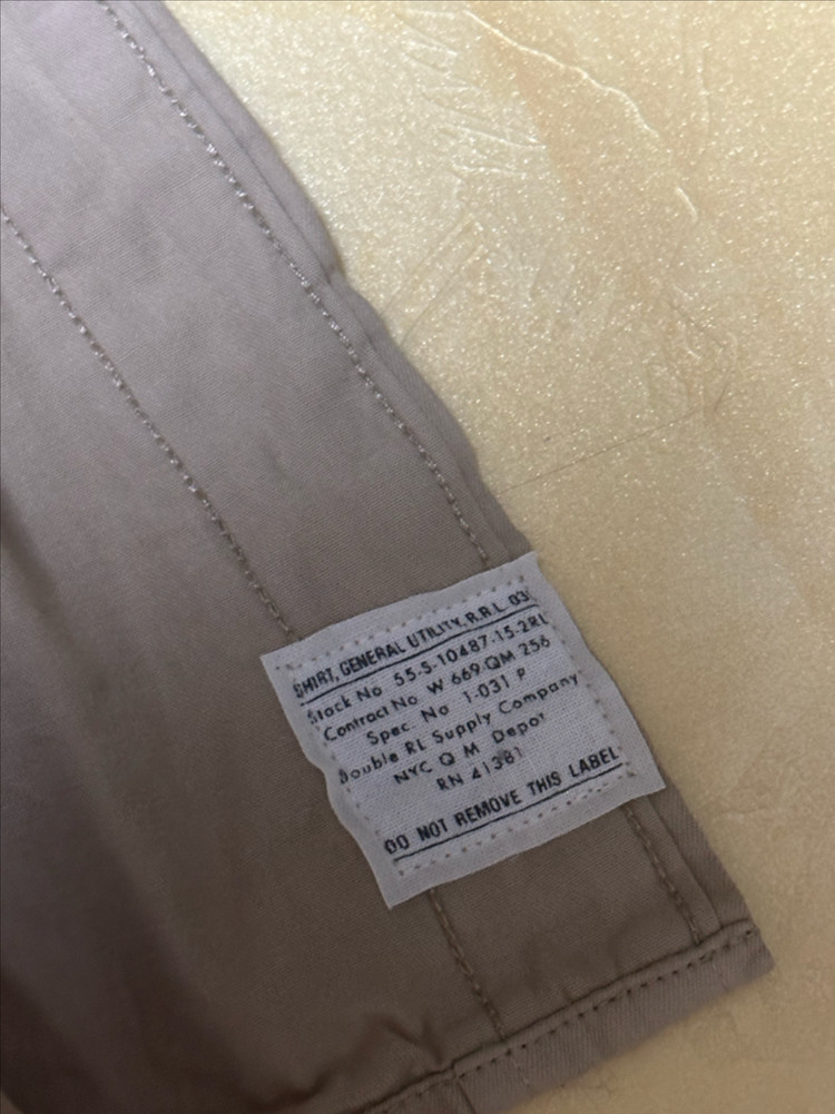 RRL 더블알엘 가먼트 다이 트윌 셔츠 남방 110XXL--2