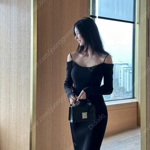 라플라 지젤 니트 원피스 블랙