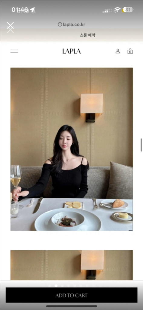 라플라 지젤 니트 원피스 블랙--4