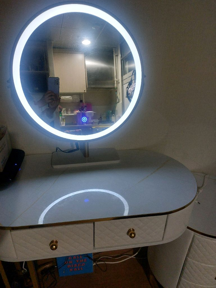 연예인화장대, 의자, 거울--1