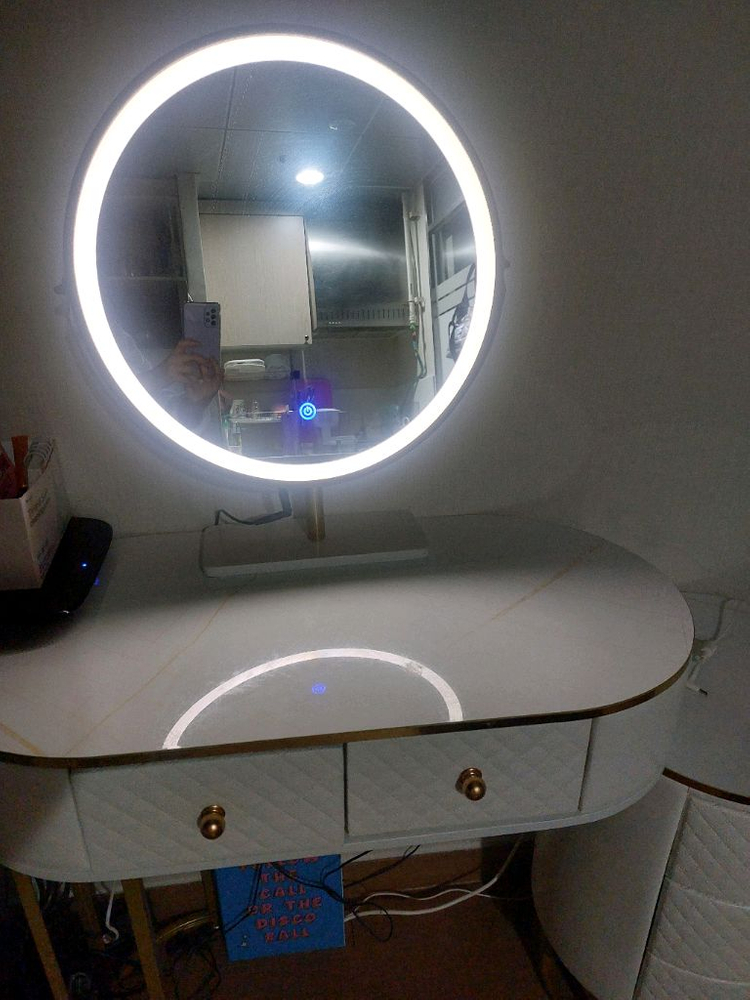 연예인화장대, 의자, 거울--2