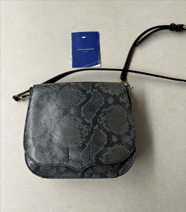 레베카밍코프 뱀피무늬 가죽 숄더&크로스백 이미지