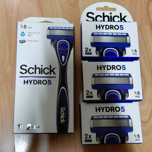 쉬크 면도기 3개와 면도날 10개