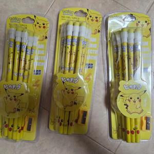 피카츄 연필지우개 세트