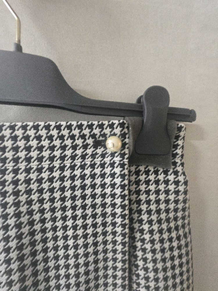 디올 하운드투스 체크 미니스커트 바지 34--5