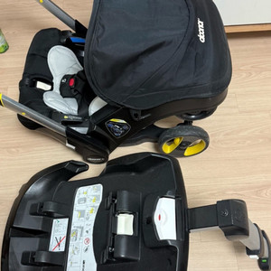 두나 플러스 카시트 겸 유모차 블랙 + 아이소픽스
