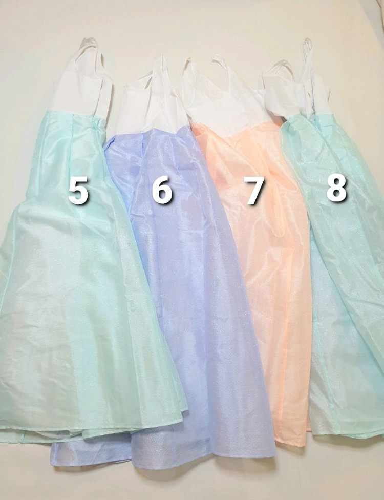 (문희즘)고품격 조끼형 한복치마+ 여아민소매한복치마--0