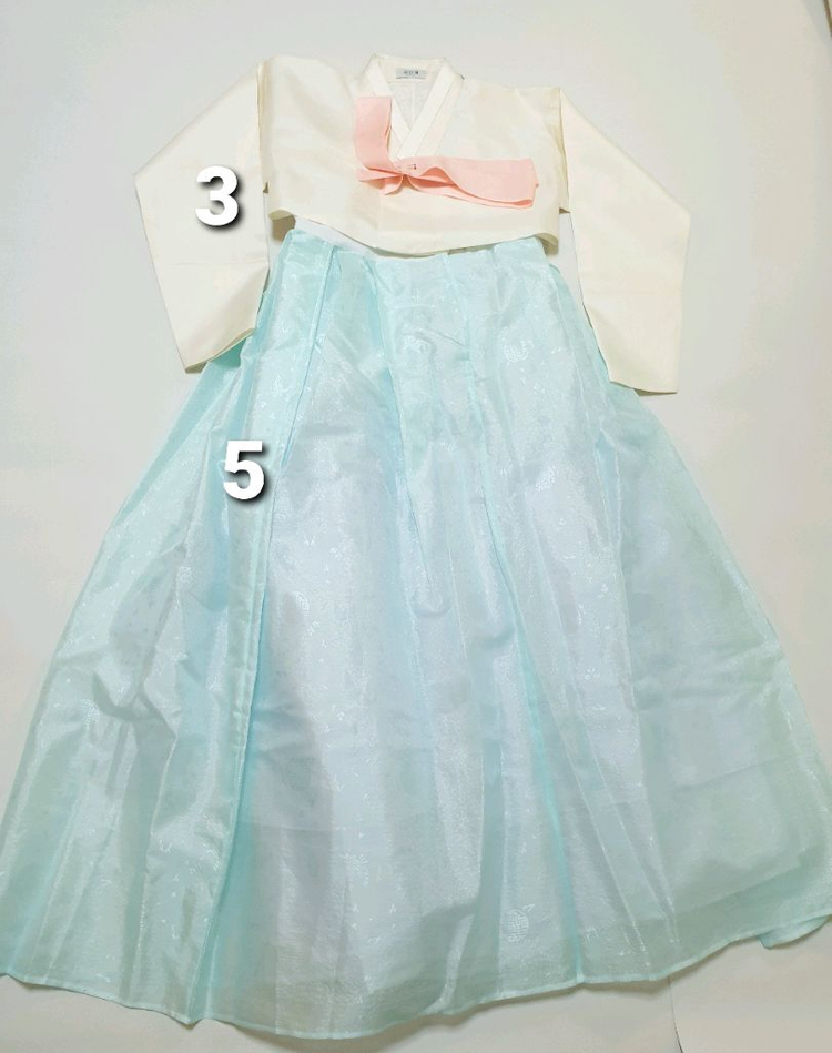 (문희즘)고품격 조끼형 한복치마+ 여아민소매한복치마--1