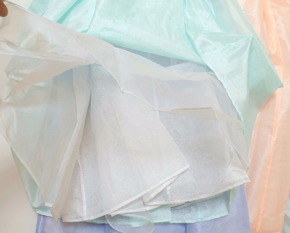 (문희즘)고품격 조끼형 한복치마+ 여아민소매한복치마--9