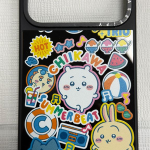 아이폰 17 프로맥스용 케이스티 파이 케이스 Chiikawa Summer Party Sticker Case